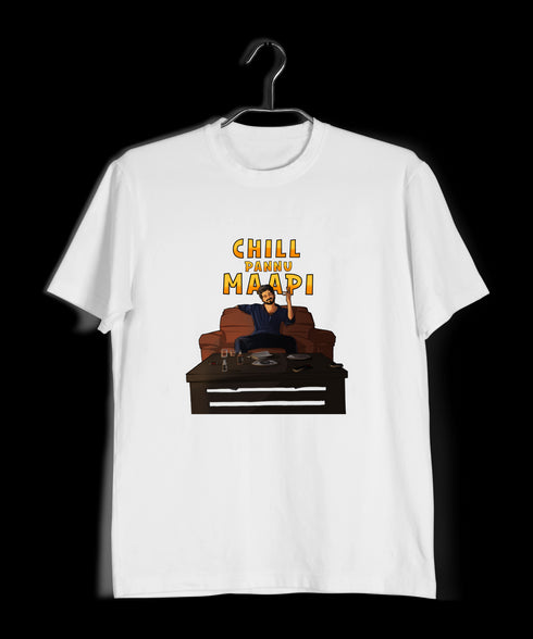 Vijay Chill Pannu Maapi Tamil Artist Mens TShirts
